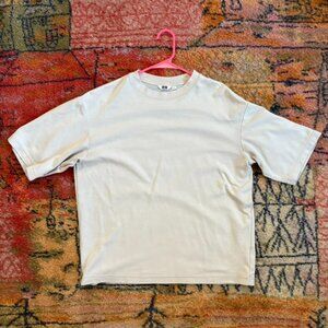 Uniqlo AIRism Cotton Oversized T-Shirt | Beige
